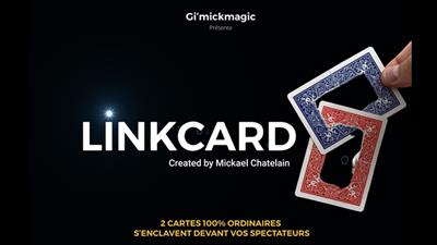 LinkCard RED (Gimmicks and Online Insruction) by Mickal Chatelain - Trick