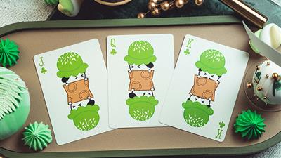 Glace Playing Cards (Green) by Bacon Playing Card Company