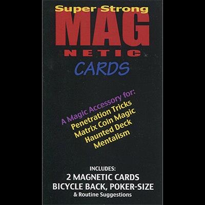 Magnetic Cards (2 pack/Red & Blue) by Chazpro Magic. - Trick