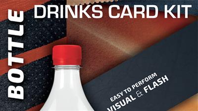 Drink Card KIT for Astonishing Bottle (Gimmick and Online Instructions) by Joo Miranda and Ramon Amaral  - Trick