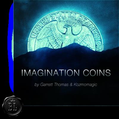 Imagination Coins Euro (DVD and Gimmicks) by Garrett Thomas and Kozmomagic - DVD