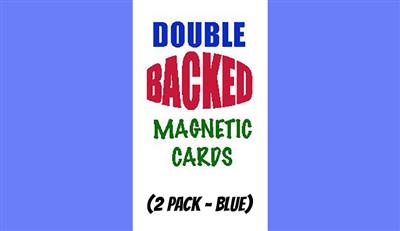 Magnetic Cards (2 pack/Blue) by Chazpro Magic. - Trick