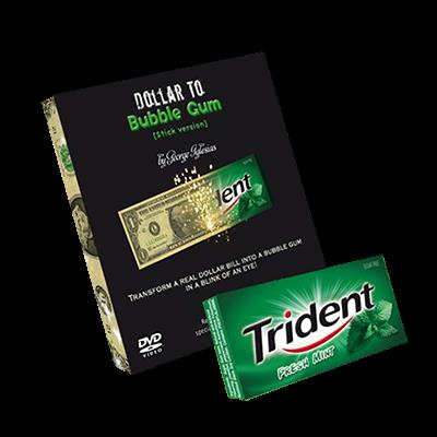 Dollar to Bubble Gum (Trident) by Twister Magic - Trick