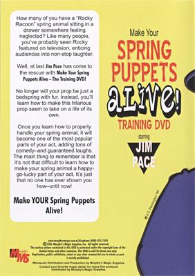Make Your Spring Puppets Alive - Training DVD by Jim Pace - DVD