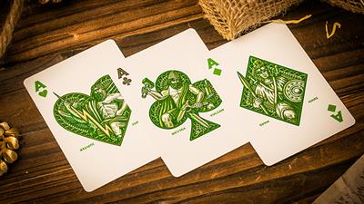 Caesar (Green) Playing Cards by Riffle Shuffle