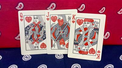 Gilded Bicycle Bandana (Blue) Playing Cards