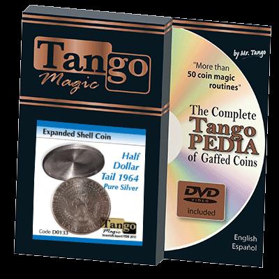 Expanded Shell Half Dollar 1964 (Tail) (w/DVD) (D0133) by Tango - Trick