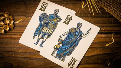Caesar (Blue) Playing Cards by Riffle Shuffle
