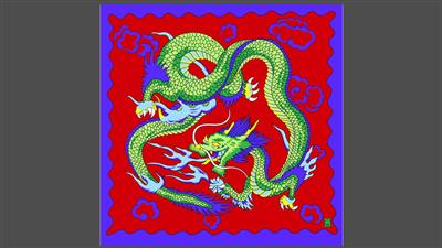 Rice Symphony Silk 36'' (Red Dragon) by Silk King Studios - Trick