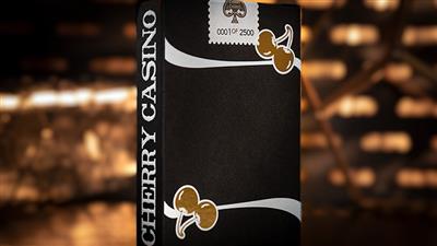 Limited Edition Cherry Casino (Monte Carlo Black and Gold) Numbered Seals Playing Cards by Pure Imagination Projects