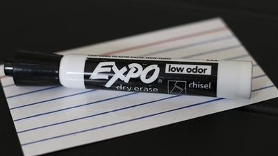 Acro Index Dry Erase 3''X5'' (Gimmicks and Online Instructions) by Blake Vogt - Trick