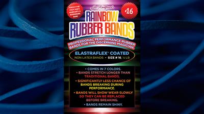 Joe Rindfleisch's SIZE 16 Rainbow Rubber Bands (Hanson Chien - Blue Pack) by Joe Rindfleisch - Trick