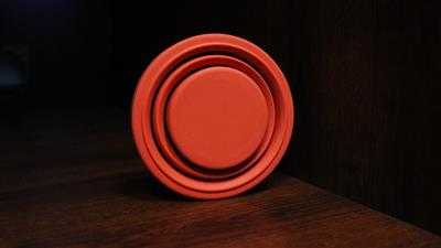 Harmonica 2 Chop Cup Red (Silicon) by Leo Smetsers - Trick