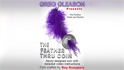 Feather Thru Coin (Quarter) by Roy Kueppers - Trick