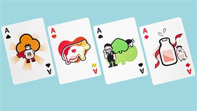 Pure Milk Playing Cards by Hanson Chien