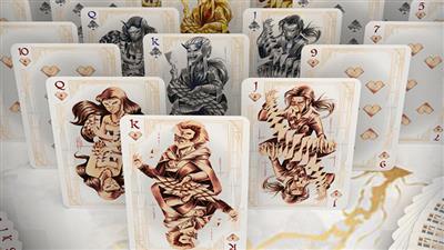 Card Masters Precious Metal Foil (White) Playing Cards by Handlordz