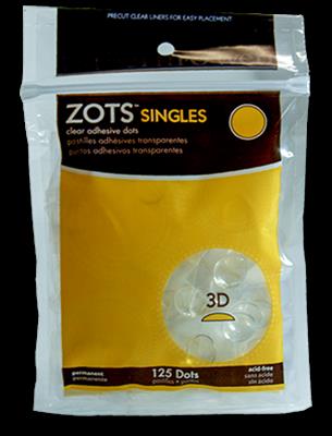 Sticky Dots 3D (125 dots 1/2'' diameter) Roll of Singles