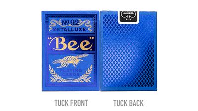 Bee Blue MetalLuxe Playing Cards by US Playing Card