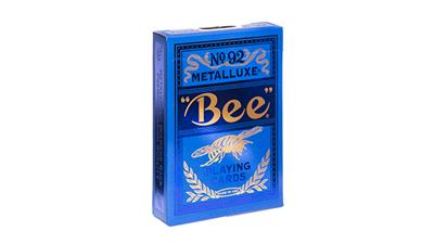 Bee Blue MetalLuxe Playing Cards by US Playing Card