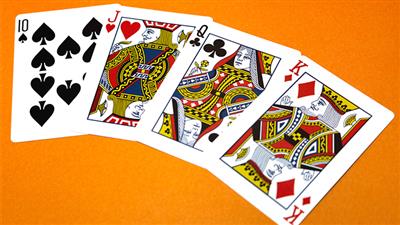 Butterfly Worker Marked Playing Cards (Orange) by Ondrej Psenicka