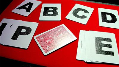 Alphabet Playing Cards Bicycle No Index by PrintByMagic - Trick