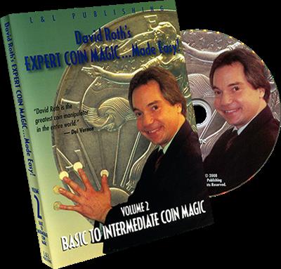 David Roth's Expert Coin Magic Made Easy Vol 2 (Intermediate to Advanced) - DVD