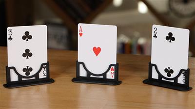Three Cards Monte Stand BLUE (Gimmicks and Online Instruction) by Jeki Yoo - Trick