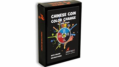 Chinese Coin Color Change (Gimmicks and Online Instructions) by Joker Magic - Trick