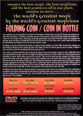 World's Greatest Magic: Folding Coin - Coin In Bottle - DVD
