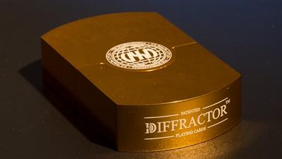 Vegas Diffractor Gold (Metal) Playing Cards