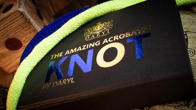 Amazing Acrobatic Knot with extra knot Blue and Yellow (Gimmicks and Online Instructions) by Daryl - Trick
