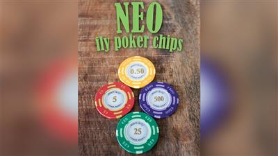Neo Fly Poker Chips (Gimmicks and Online Instructions) by Leo Smetsers - Trick