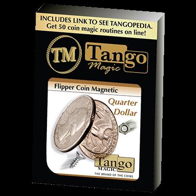 Flipper Coin Magnetic Quarter Dollar (D0043)by Tango - Trick