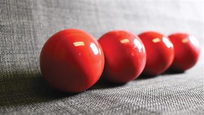 Wooden Billiard Balls (2'' Red) by Classic Collections - Trick