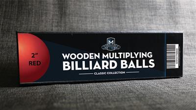 Wooden Billiard Balls (2'' Red) by Classic Collections - Trick