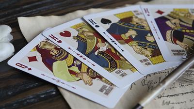 Shakespeare (Burgundy) Playing Cards