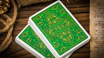 Caesar (Green) Playing Cards by Riffle Shuffle