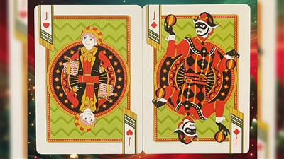 Bicycle Nutcracker (Red Gilded) Playing Cards