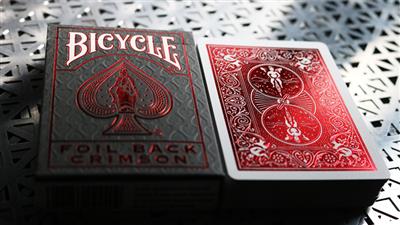 Bicycle Rider Back Crimson Luxe (Red) Version 2 by US Playing Card Co