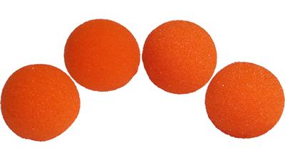 1.5 inch HD Ultra Soft  Orange Sponge Ball Set of 4 from Magic by Gosh