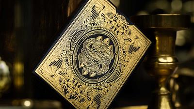 Devil's in the Details Glamourous Gold Playing Cards by Riffle Shuffle