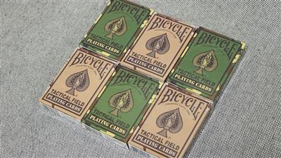 Bicycle Tactical Field Green Camo/Brown Camo (6 Decks) by US Playing Card Co