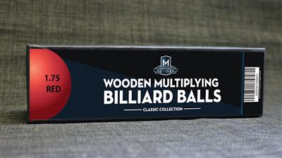 Wooden Billiard Balls (1.75'' Red) by Classic Collections - Trick