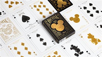 Bicycle Disney Mickey Mouse (Black and Gold) by US Playing Card Co.