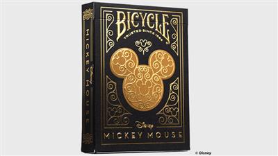 Bicycle Disney Mickey Mouse (Black and Gold) by US Playing Card Co.