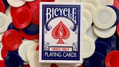 Gilded Blue Bicycle Index Only Playing Cards