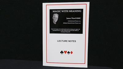 MAGIC WITH MEANING by James A Ward - Book