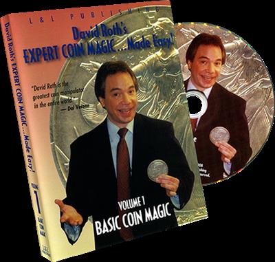 David Roth's Expert Coin Magic Made Easy Vol 1 (Basic) - DVD