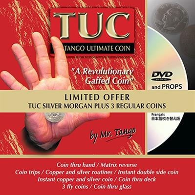 Limited Special Silver TUC Morgan plus 3 Matching Coins (D0166) by Tango - Trick