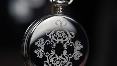 Infinity Pocket Watch V3 - Silver Case White Dial / STD Version (Gimmick and Online Instructions) by Bluether Magic - Trick